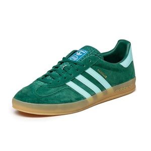 collegiate green adidas gazelle sneakers
